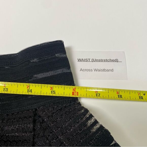 Torrid Black Sheer Ruffle A-Line Mini Skirt W/ Elastic Waist Women's Size Large - Picture 7 of 10